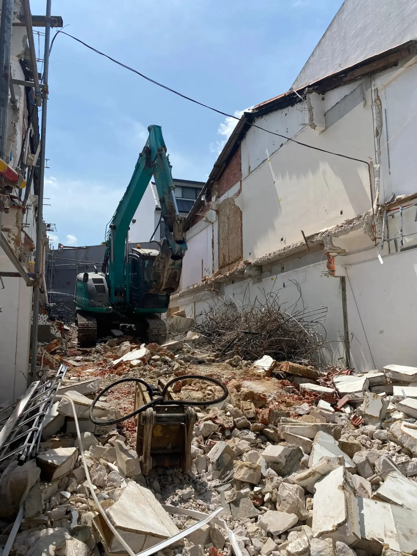 Demolition and hacking works